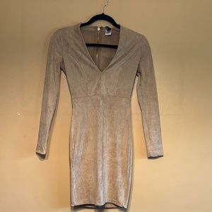 Suede minidress
